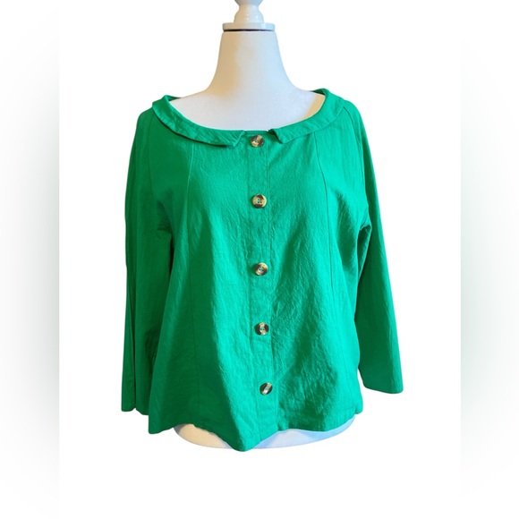 Kawaii / Kidcore A-Line Kelly Green Top 2XL (Fits Like XL) EUC - Picture 2 of 4